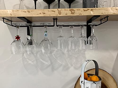 14 Inch Black Wine Glass Rack (2 Count)