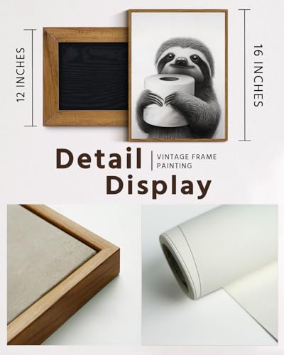 Framed Canvas Wall Art Home Decor Sloth Wall Art Canvas Prints