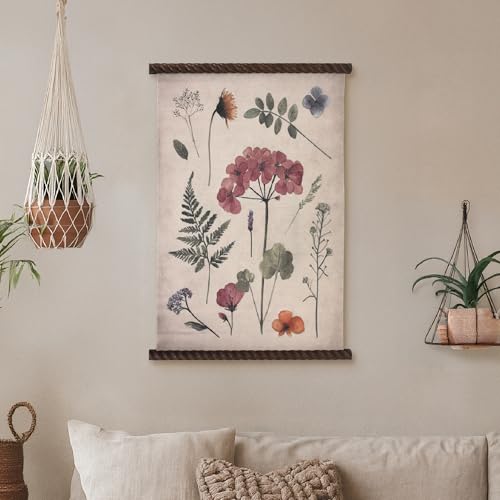 Spindle Tapestry Floral Wall Art