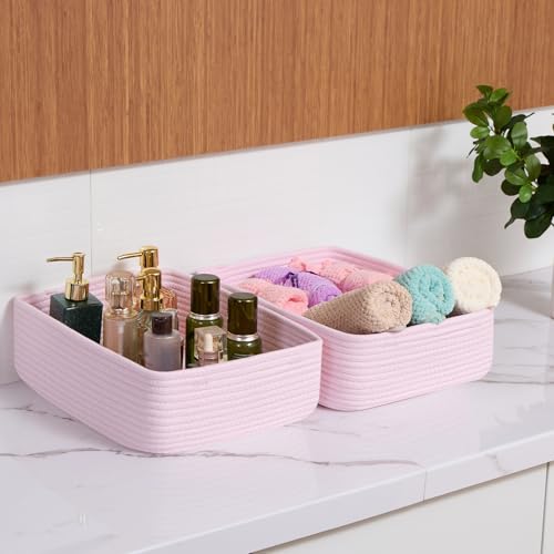 Large Shallow Organizing Baskets 15x11x5.1 Inches (4 Count)