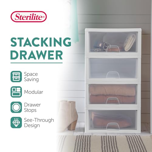 Stacking Drawer Storage Organizer for Clothes (24 Count)