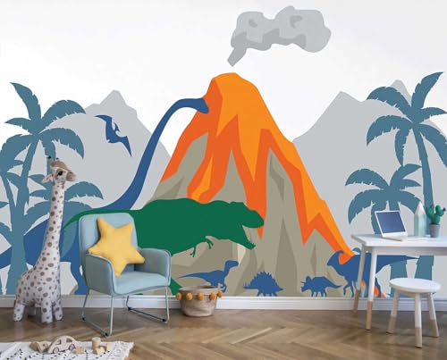 Cartoon Mountain Mural