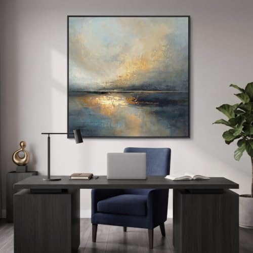 Extra Large Framed Abstract Landscape Wall Art for Living Room