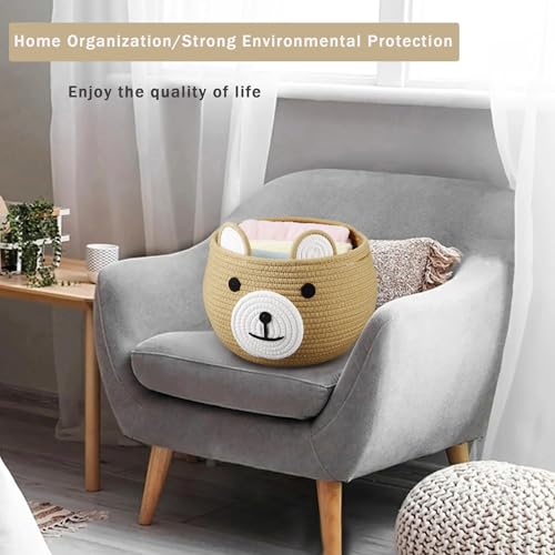 2 Pack Cotton Rope Baby Basket