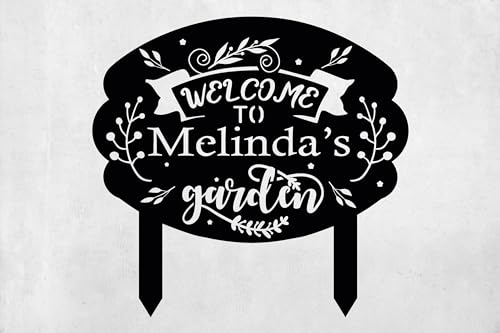 Personalized Metal Garden Sign with Stake