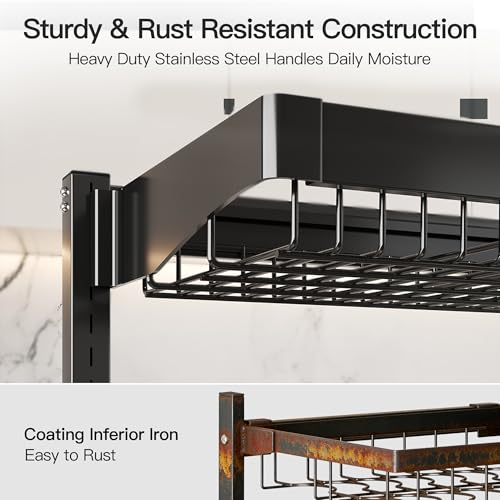 3 Tier Extra Large Stainless Steel Over The Sink Dish Drying Rack