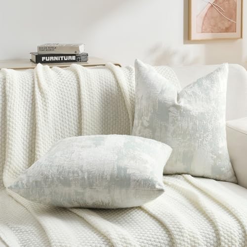 Pack of 2 Faux Cashmere Throw Pillow Covers 16x16 Inch