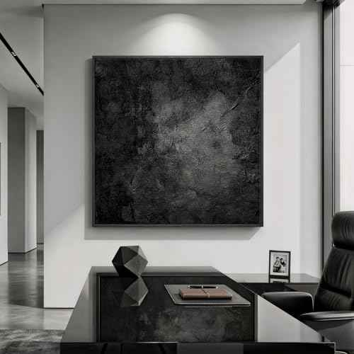 Extra Large Framed Black Abstract Wall Art Decor for Living Room