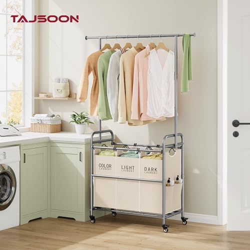 Laundry Hamper with Hanging Rack