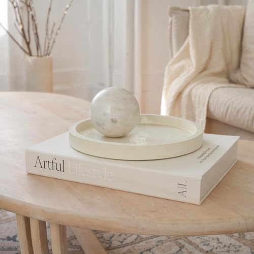 Round Decorative Trays for Modern Coffee Table Decor