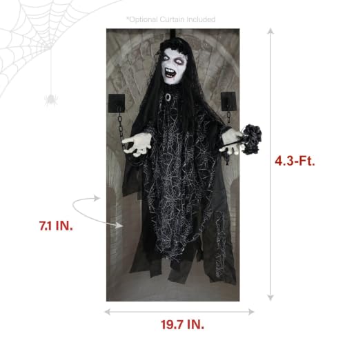 4.3 Ft. Animatronic Demon Widow Door Greeter