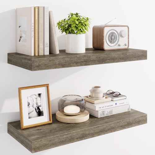 24" Floating Shelves for Wall (2 Count)