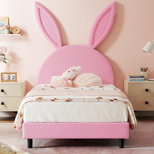Twin Size Bed Frame with Storage Organizer