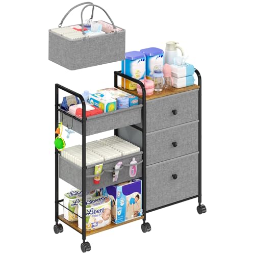 2In1 Baby Diaper Caddy Organizer and Storage