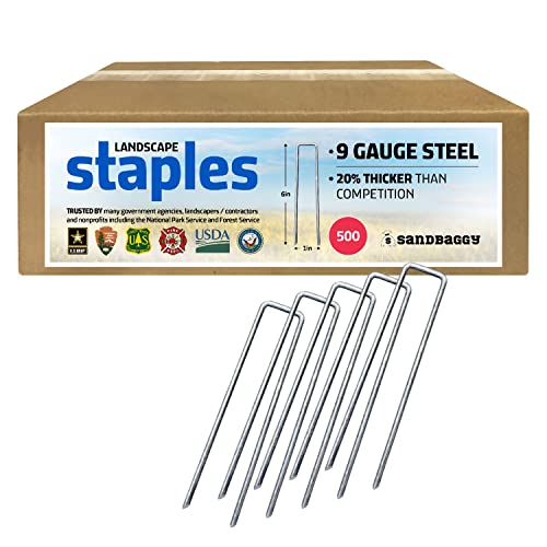 6 inch Landscape Sod Staples (500 Count)
