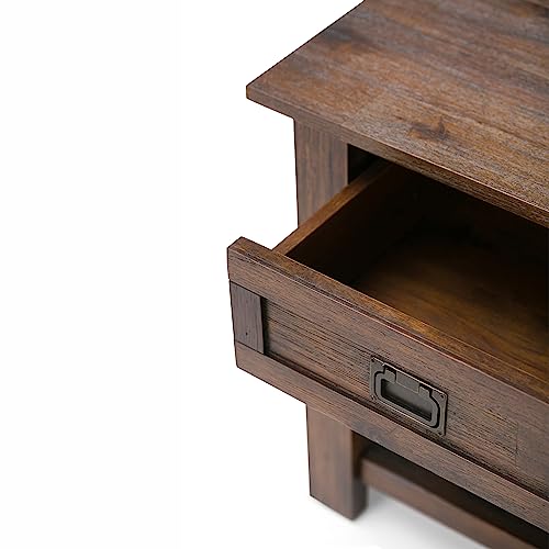 Monroe 22" End Tables in Distressed Charcoal Brown
