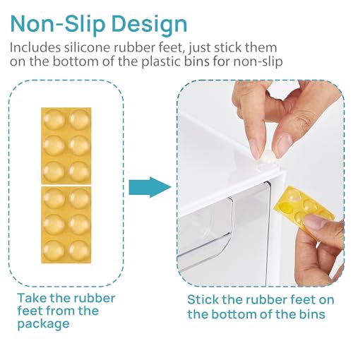 White Stackable Storage Drawers (2 Count)
