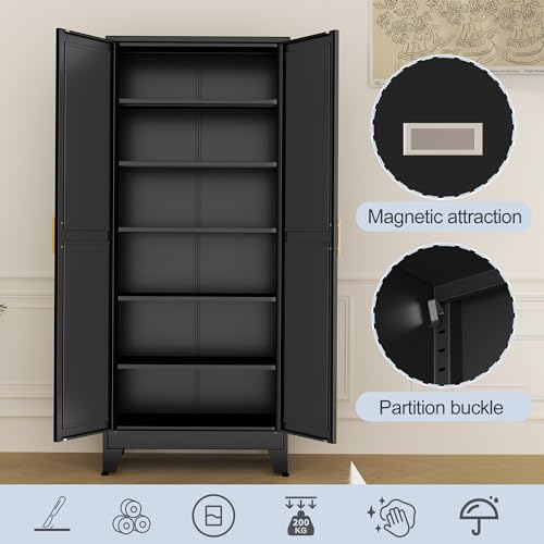 Black Metal Storage Cabinet
