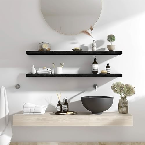 Wood Floating Shelves for Wall Decor (4 Count)