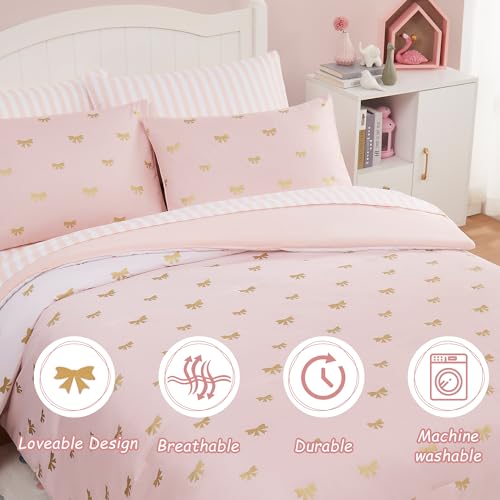 Twin Comforter Set with Sheets for Girls