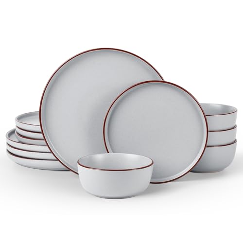 Mercury 12 Piece Stoneware Dinnerware Set (12 Count)