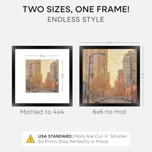 6x6 Black Picture Frame