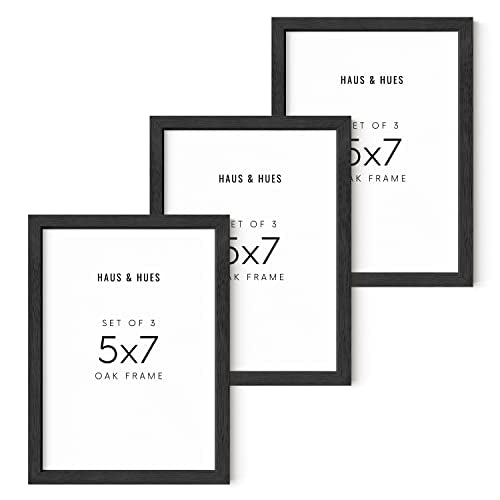 Black Oak Wood Picture Frames (3 Count)