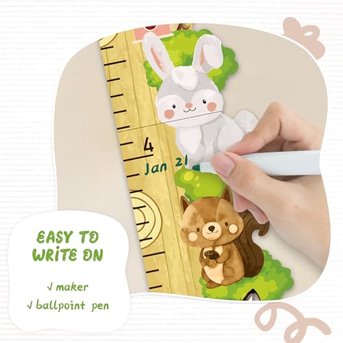 Personalized Name Wood Height Chart for Kids Wall Display