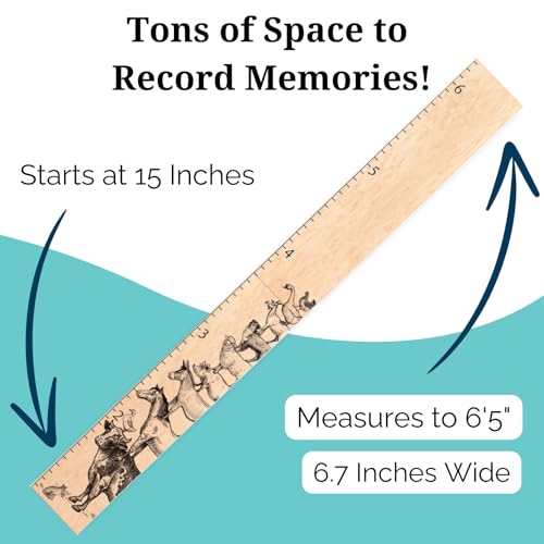 Wooden Ruler Growth Chart for Kids