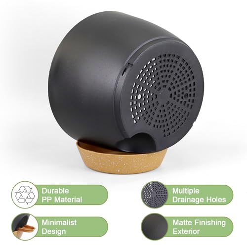 12/10/9 inch Large Self Watering Pots for Indoor Plants, Set of 3 (3 Count)