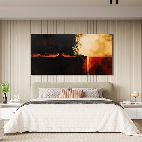 Abstract Black Red Wall Art Decor Art Work Decoration For Bedroom 20"x40"