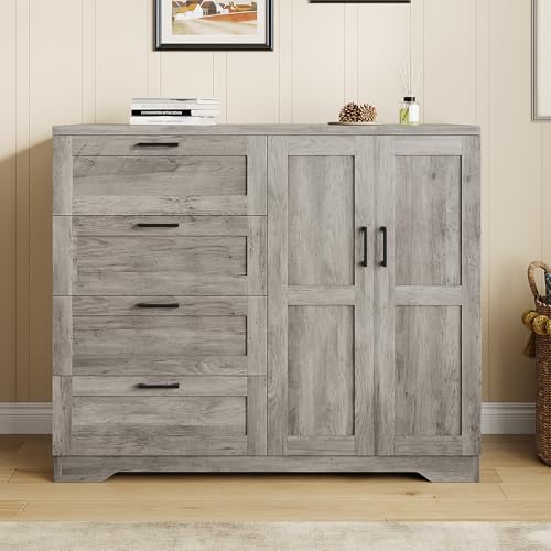 Multifunctional Wooden Dresser for Bedroom
