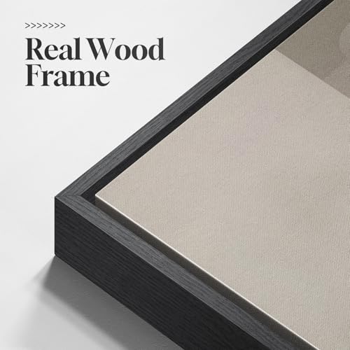 Extra Large Framed Black White Abstract Wall Art for Living Room