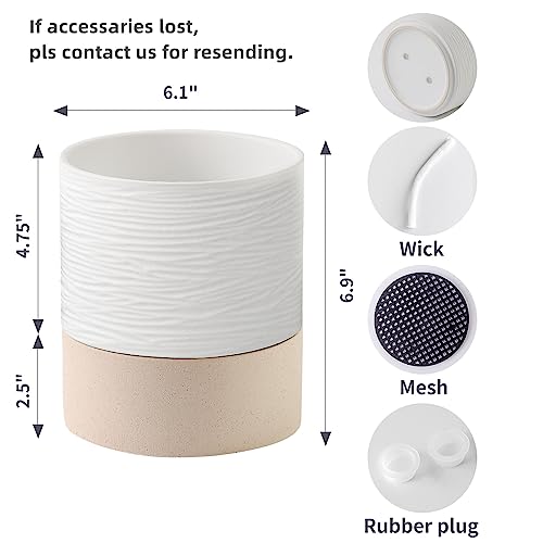 Ceramic Self Watering Plant Pot for Indoor Plants
