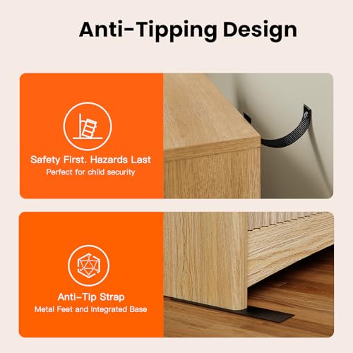 Fluted 7 Drawer Dresser