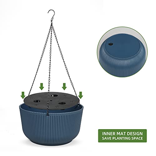 9.8 Inch Self Watering Hanging Planter (2 Count)