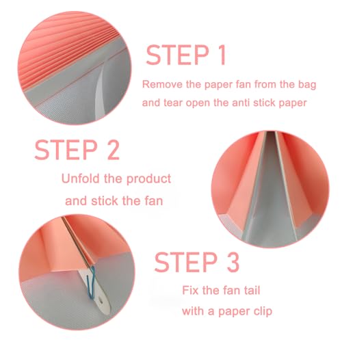 Pink Party Decorations Pink Hanging Paper Round Fans Bulk 16inch DIY