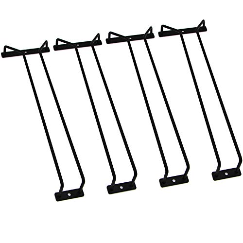 14 Inch Black Wine Glass Rack (4 Count)