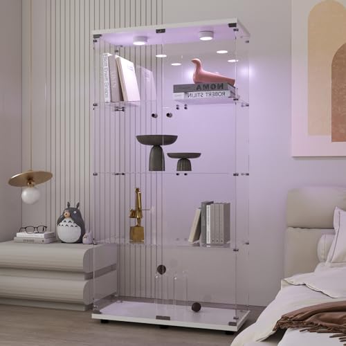 Glass Display Cabinet with LED Light