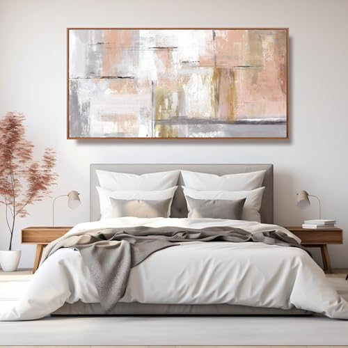 Large Painting Gold Abstract Wall Art for Living Room Bedroom Office Modern Artwork Graffiti Home Decor 30x60 Inches Ready to Hang