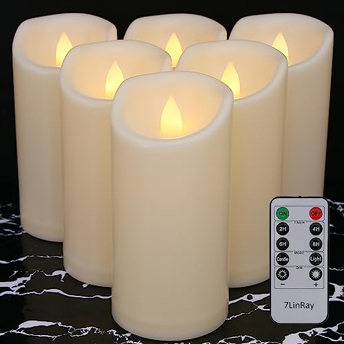 Waterproof Flameless Candles with Remote and Timers (6 Count)