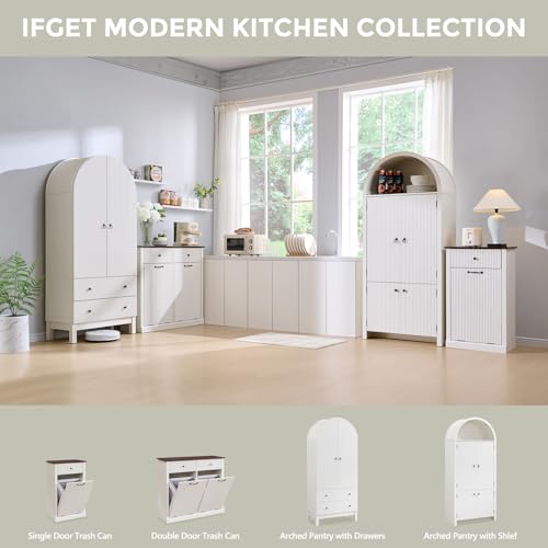 Triple Tilt Out Trash Can Cabinet