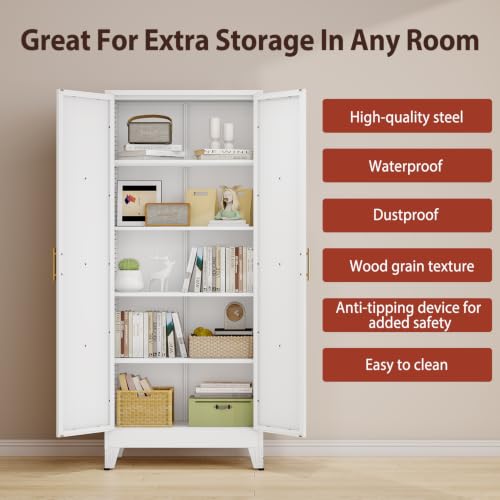 71" H Kitchen Storage Cabinet with Doors