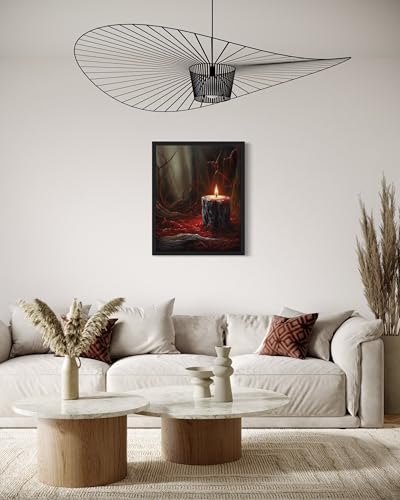 Gothic Candle Poster Art Print