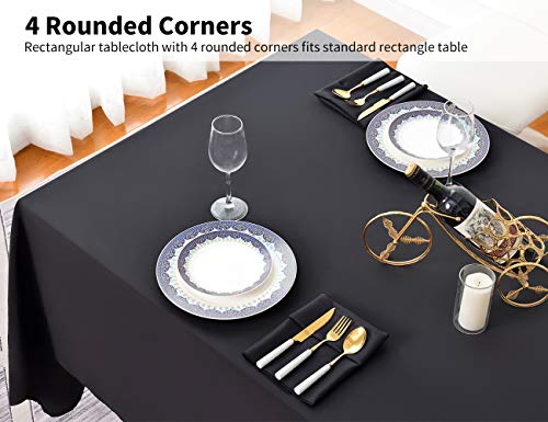 90x132 Inch Tablecloth for 6 Foot Rectangle Tables
