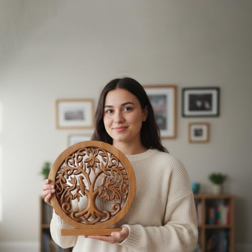 Solid Wood Tree Sculpture