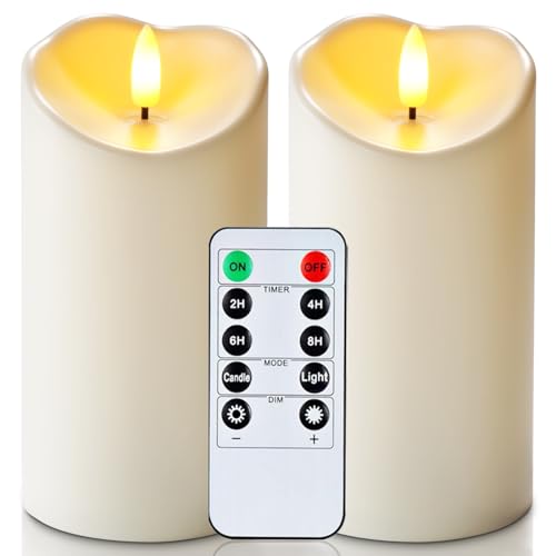 6"x3" Outdoor Waterproof Flameless Candles (2 Count)