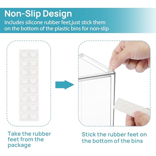 Clear Stackable Storage Drawers (4 Count)