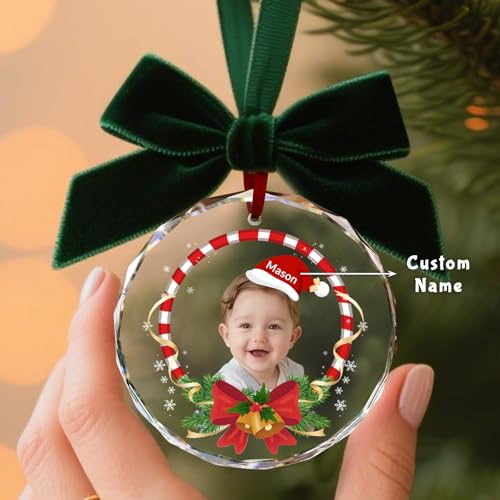 Custom Christmas Ornament Glass