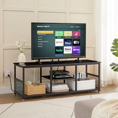 TV Stand with Power Outlets for Televisions up to 55 Inch